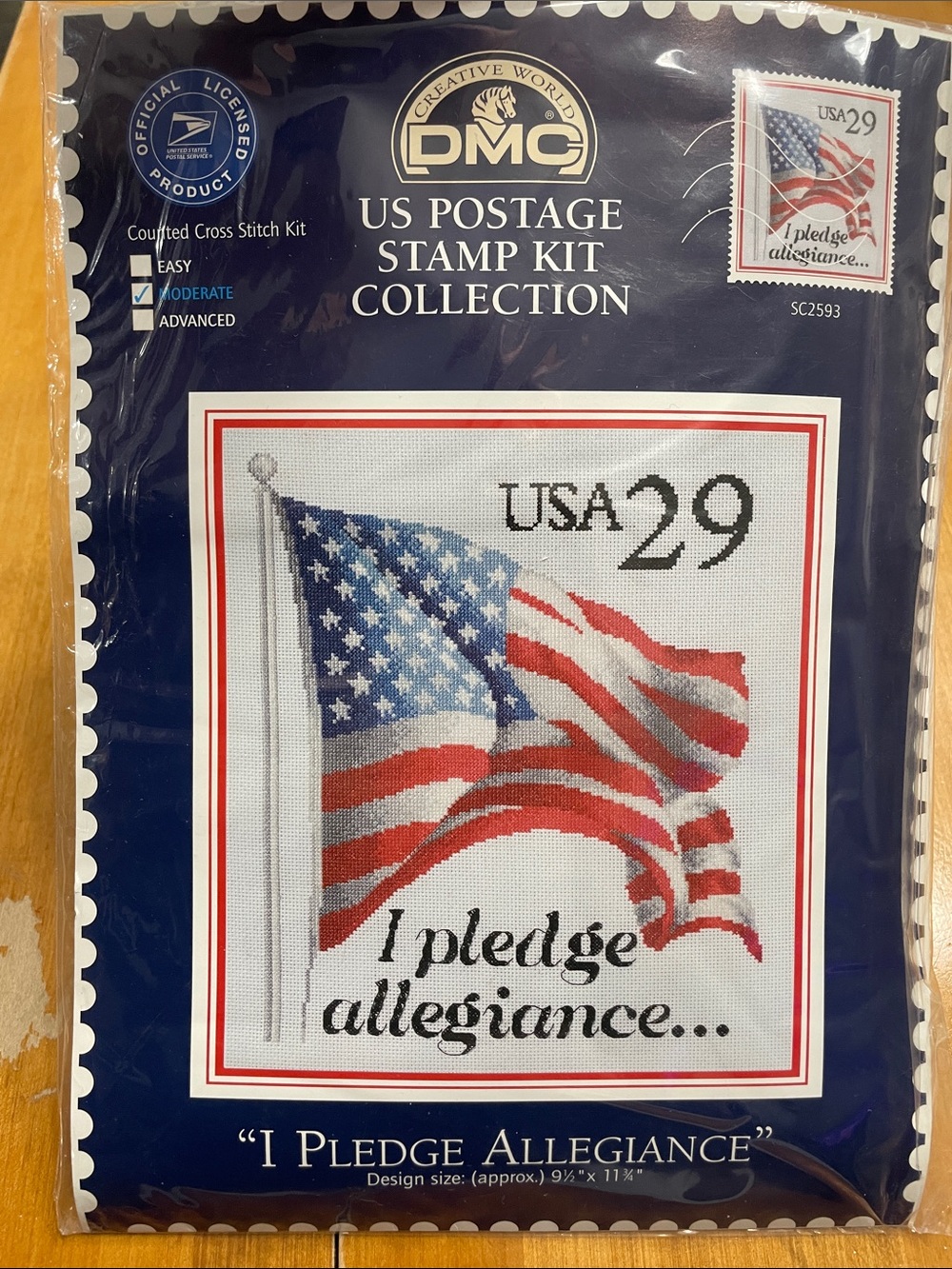 DMC US Postage Stamp cross stitch kit